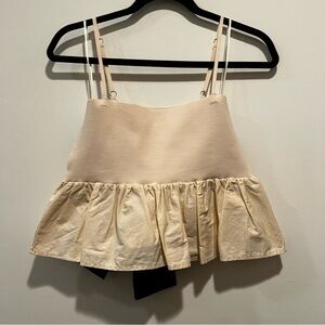 Vici peplum crop top